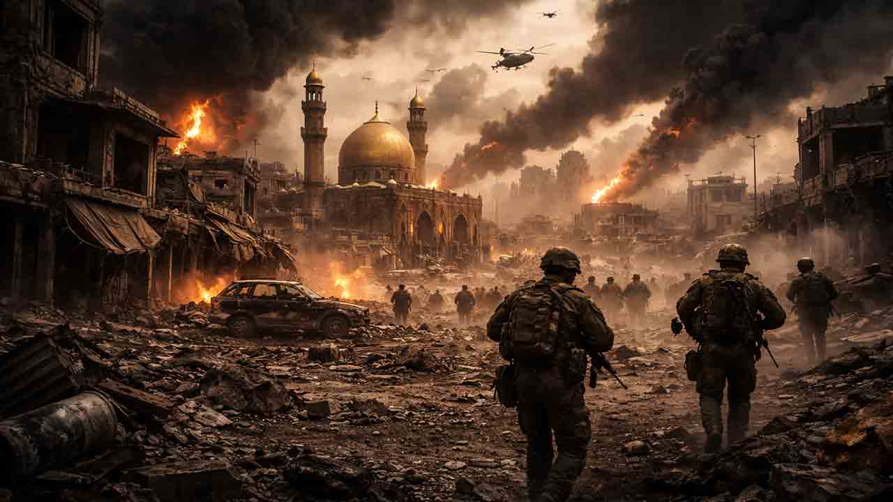 Quando o Oriente Médio volta a arder, os antigos textos sempre retornam. Ilustração: Condutta