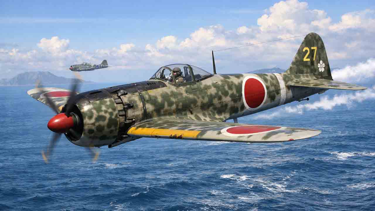 Nakajima Ki-43 Hayabusa. Illustration: Condutta