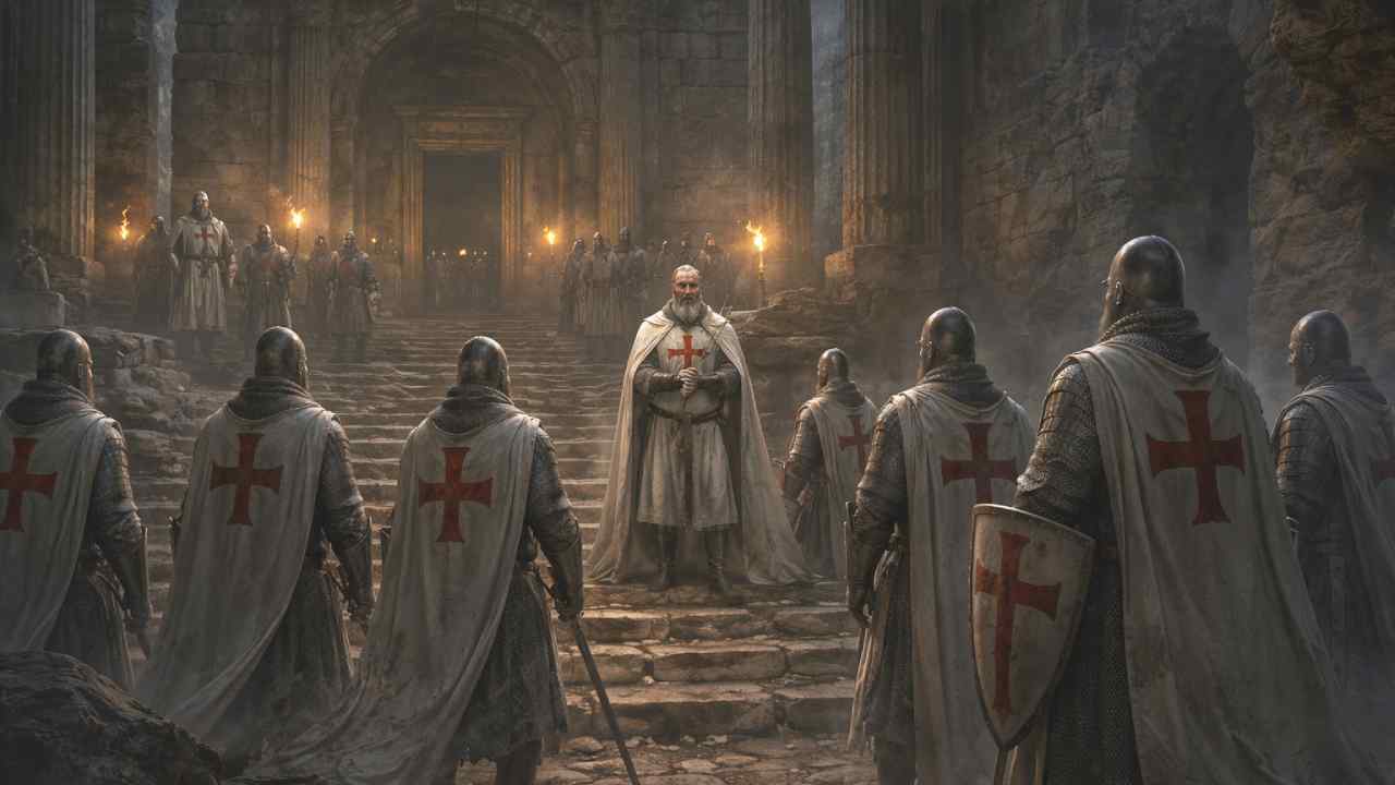 Como nasceu a enigmática Ordem dos Cavaleiros Templários? Ilustração: Condutta